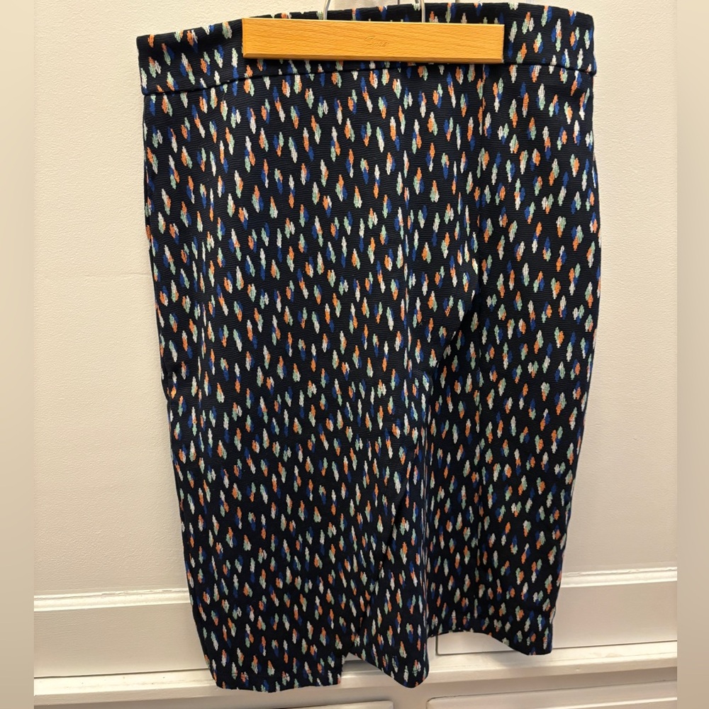 Maeve asymmetrical slit midi skirt - stretch material